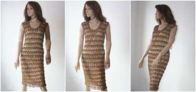 rochie crosetata manual - tutorial cu poze pas cu pas rochie de ocazie crosetata