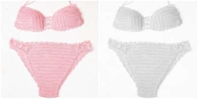 costum de baie crosetat ,tutorial cu poze si explicatii pas cu pas