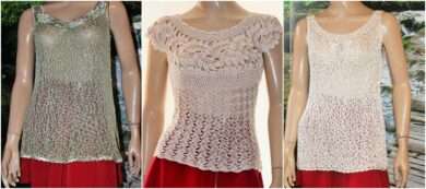 topuri, bluze crosetate manual ; modele cu diagrame si scheme