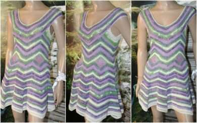 rochie crosetata de plaja tutorial cu poze si explicatii pas cu pas