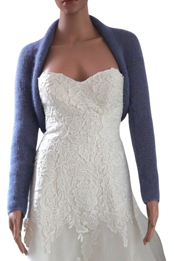 bolero cashmere albastr denim