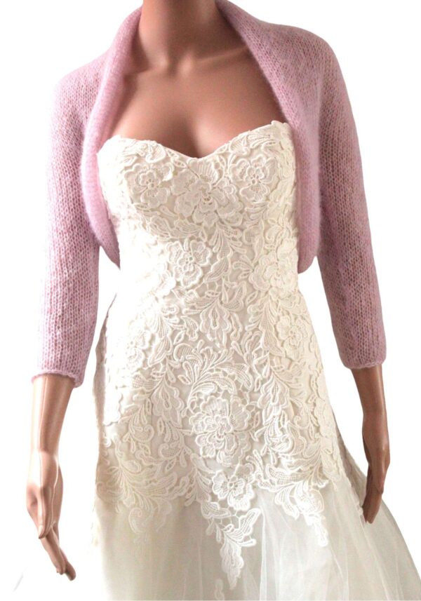 Bolero roz pentru mireasa