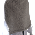 Poncho tricotat manual din lână merinos extrafin