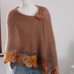 ȘAL MOHAIR TRICOTAT MANUAL, BEJ CAMEL