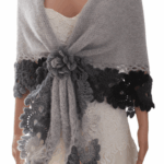 sal crosetata tricotat gri mohair