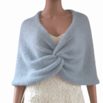 șal elegant pentru nunta si ocazii speciale, mohair bleu