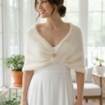 șal elegant pentru mireasa