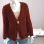 pulover cardigan mohair maro roscat