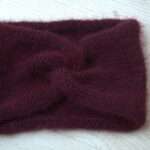 bentita tricotata mohair bordo visinie