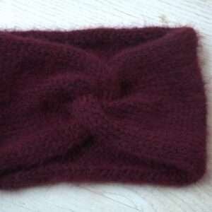 bentita tricotata mohair bordo visinie